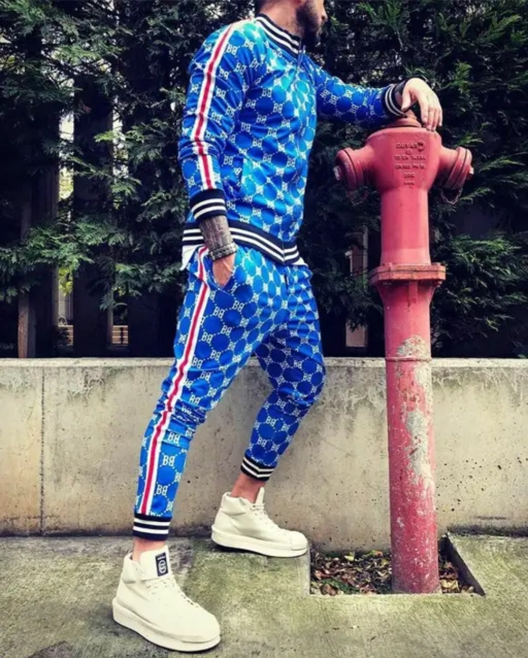 Track Suit Multi Colored